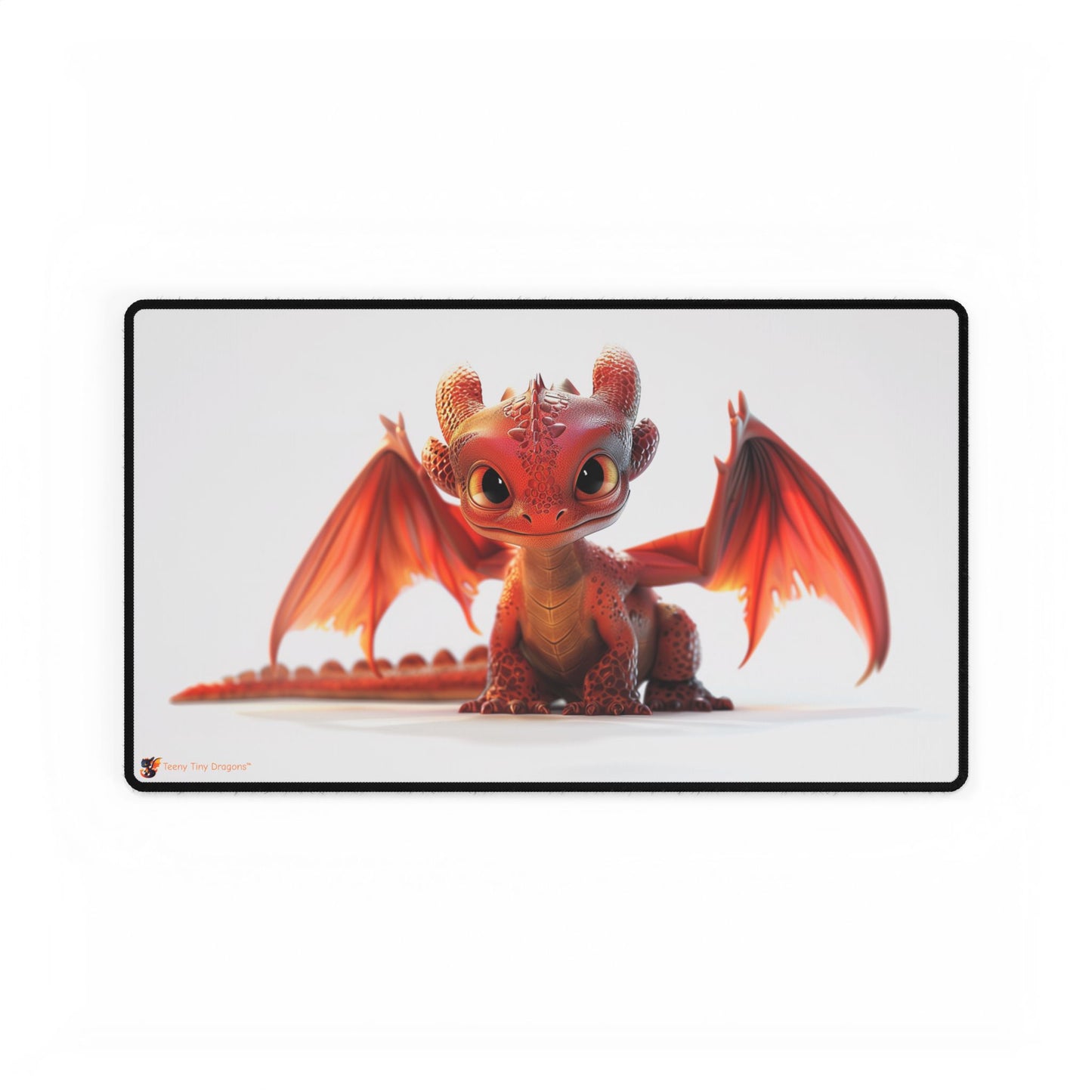Beautiful Little Red Dragon Mouse Mat - Teeny Tiny Dragons