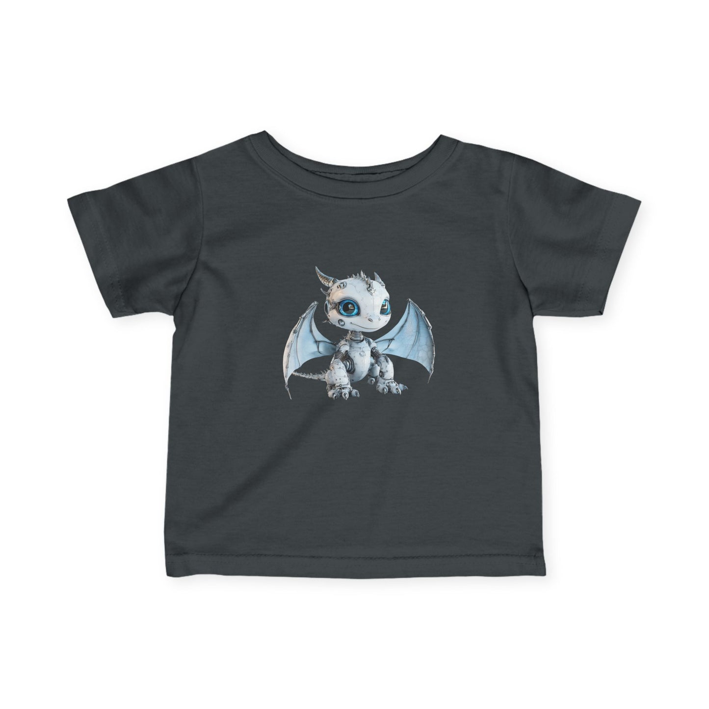 Blue Robot Dragon Infant Fine Jersey T-Shirt - Teeny Tiny Dragons
