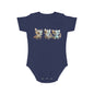 Short Sleeve Baby Bodysuit with 3 Cute Baby Dragons | Teeny Tiny Dragons