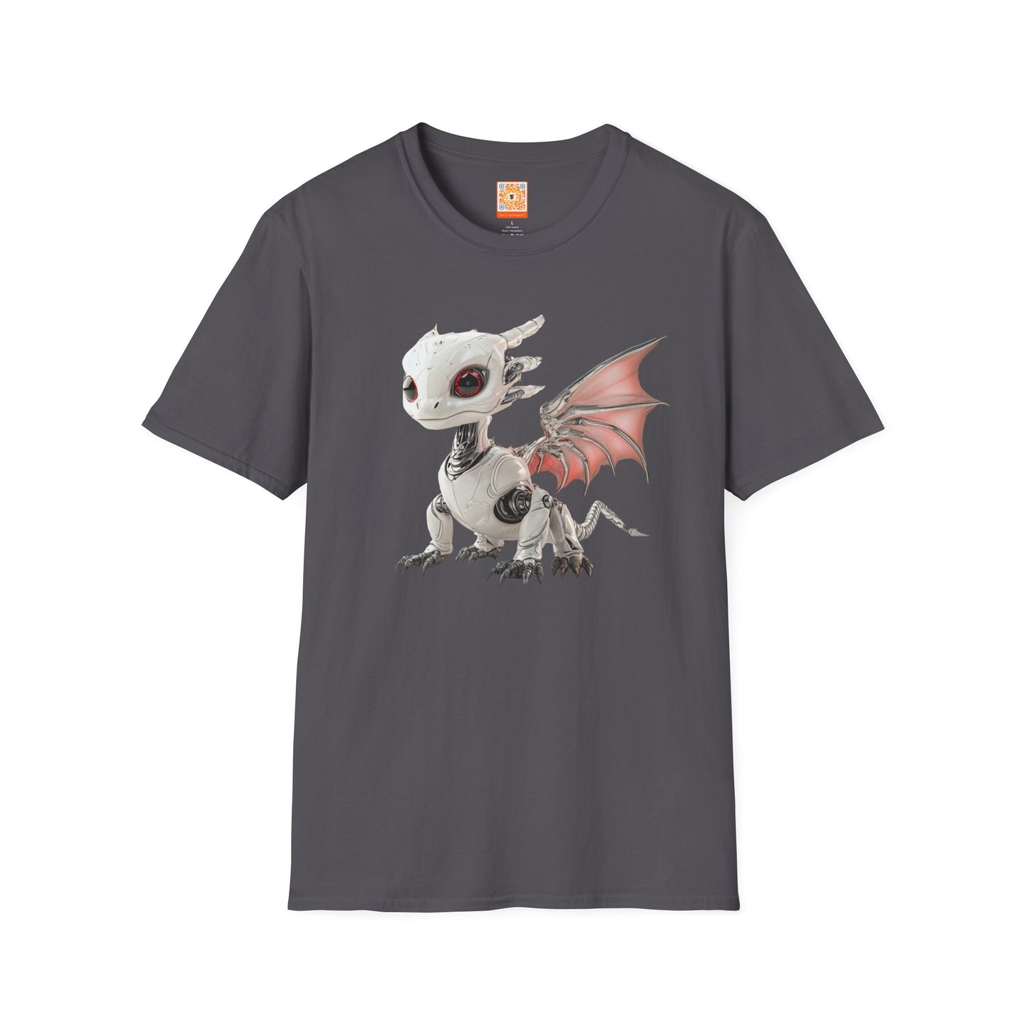 Blush Robot Dragon Adult T-Shirt - Teeny Tiny Dragons