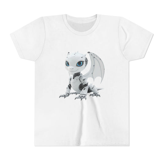 Beautiful Looking Robot Dragon - Youth Short Sleeve T-Shirt - Teeny Tiny Dragons