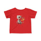 Cute Little Red Robot Dragon Infant Fine Jersey T-Shirt - Teeny Tiny Dragons