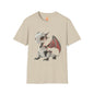 Sitting Robot Dragon Adult Unisex Softstyle T-Shirt - Teeny Tiny Dragons