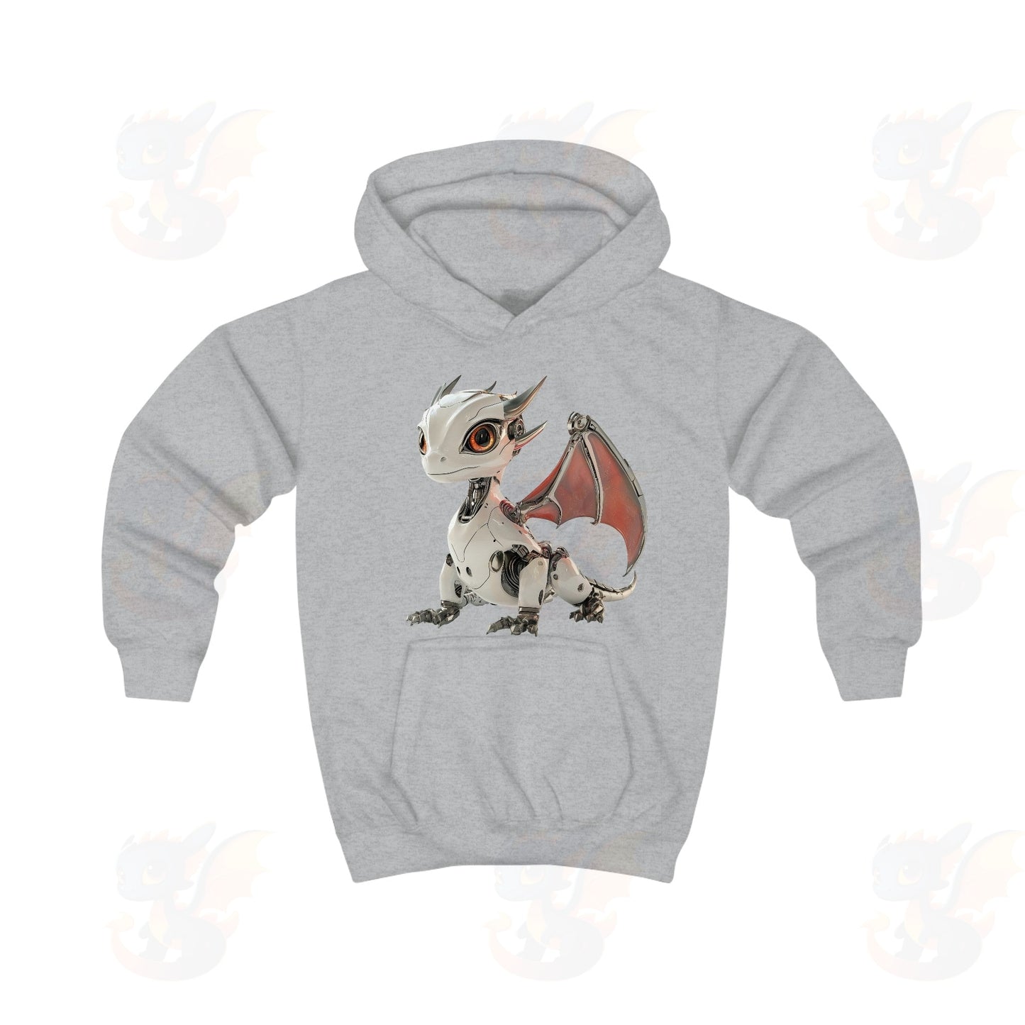 Cool Robot Dragon - Kids Hoodie