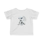 White Robot Dragon Infant Fine Jersey T-Shirt - Teeny Tiny Dragons