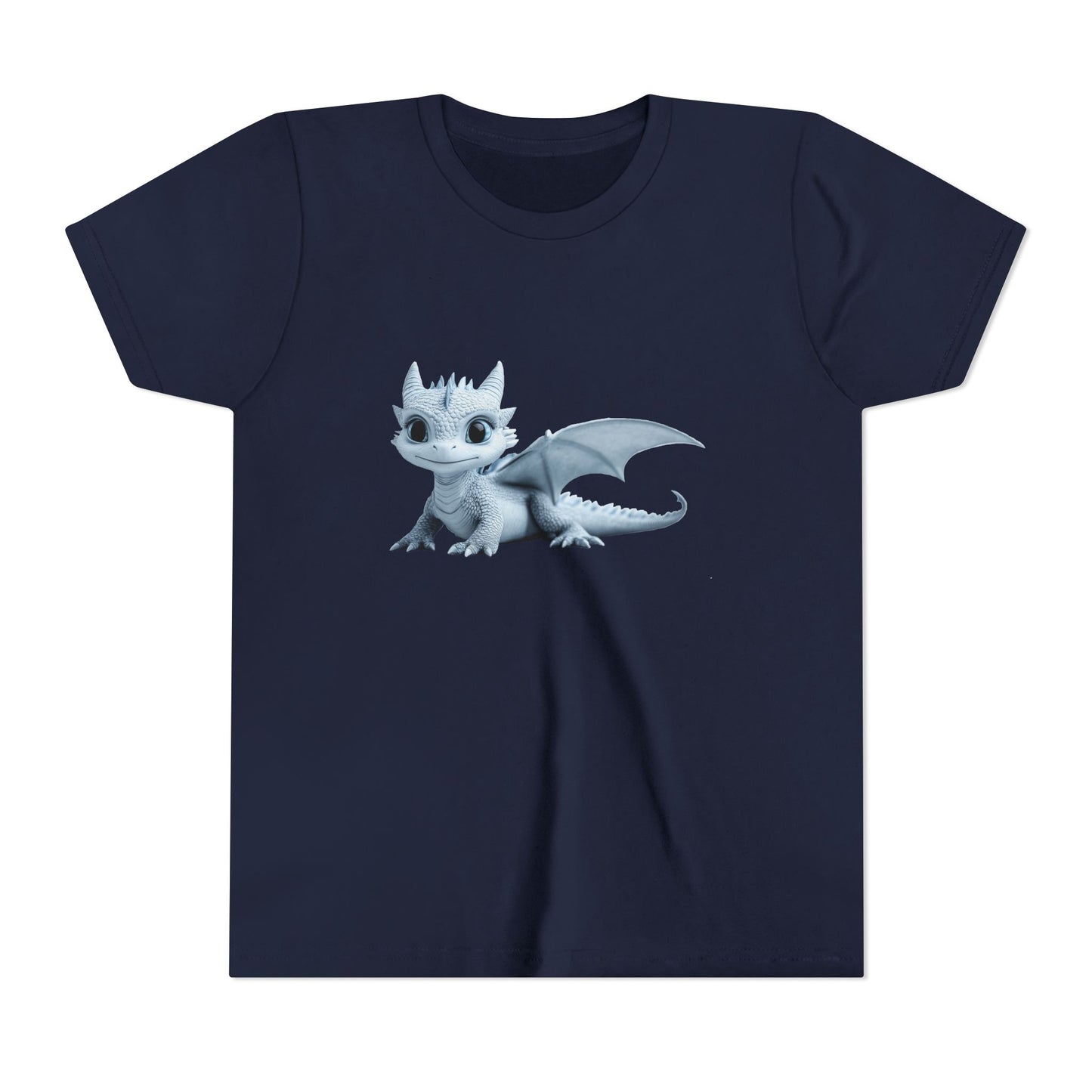 Beautiful Blue Baby Dragon - Youth Short Sleeve T-Shirt - Teeny Tiny Dragons