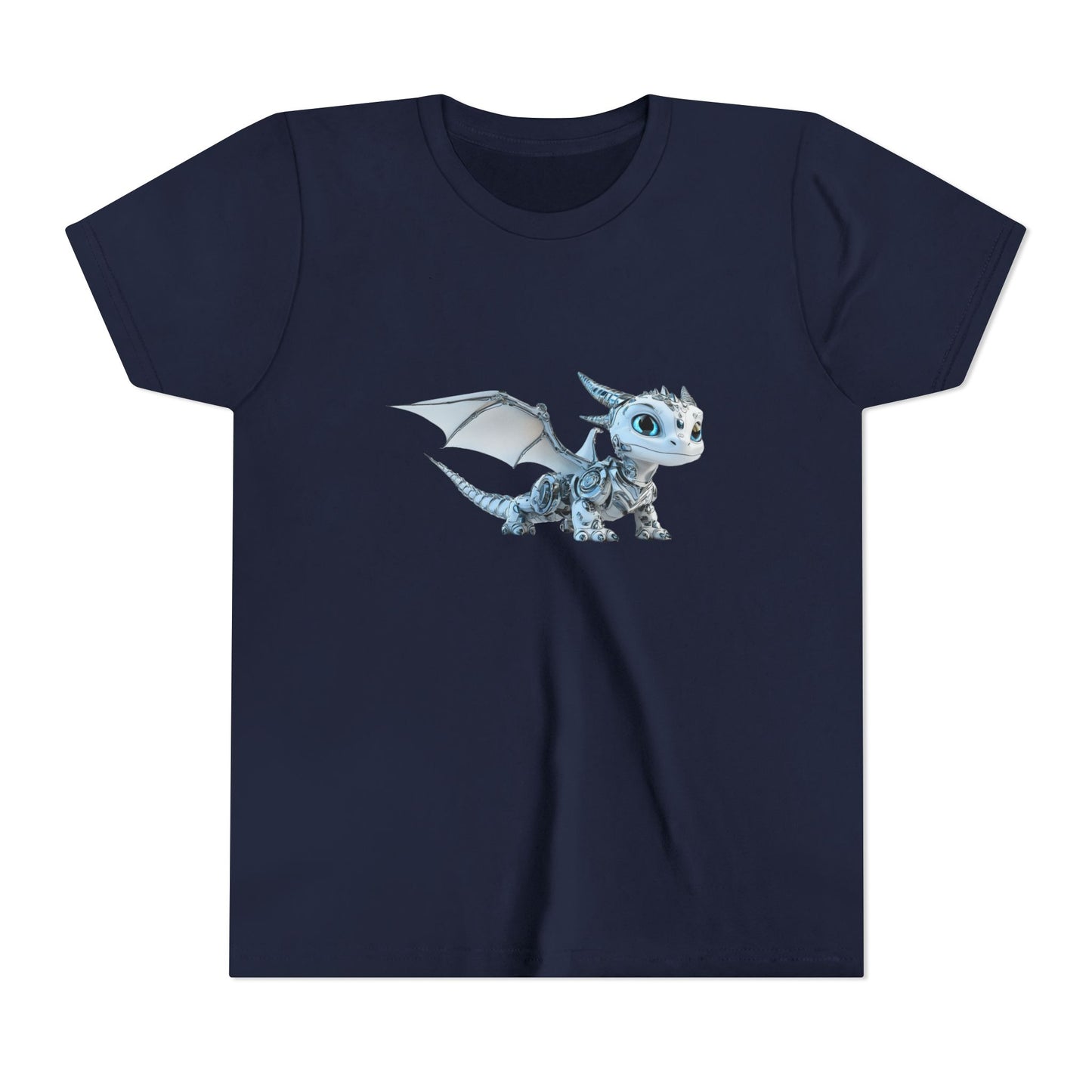 Baby Robot Dragon - Youth Short Sleeve T-Shirt - Teeny Tiny Dragons