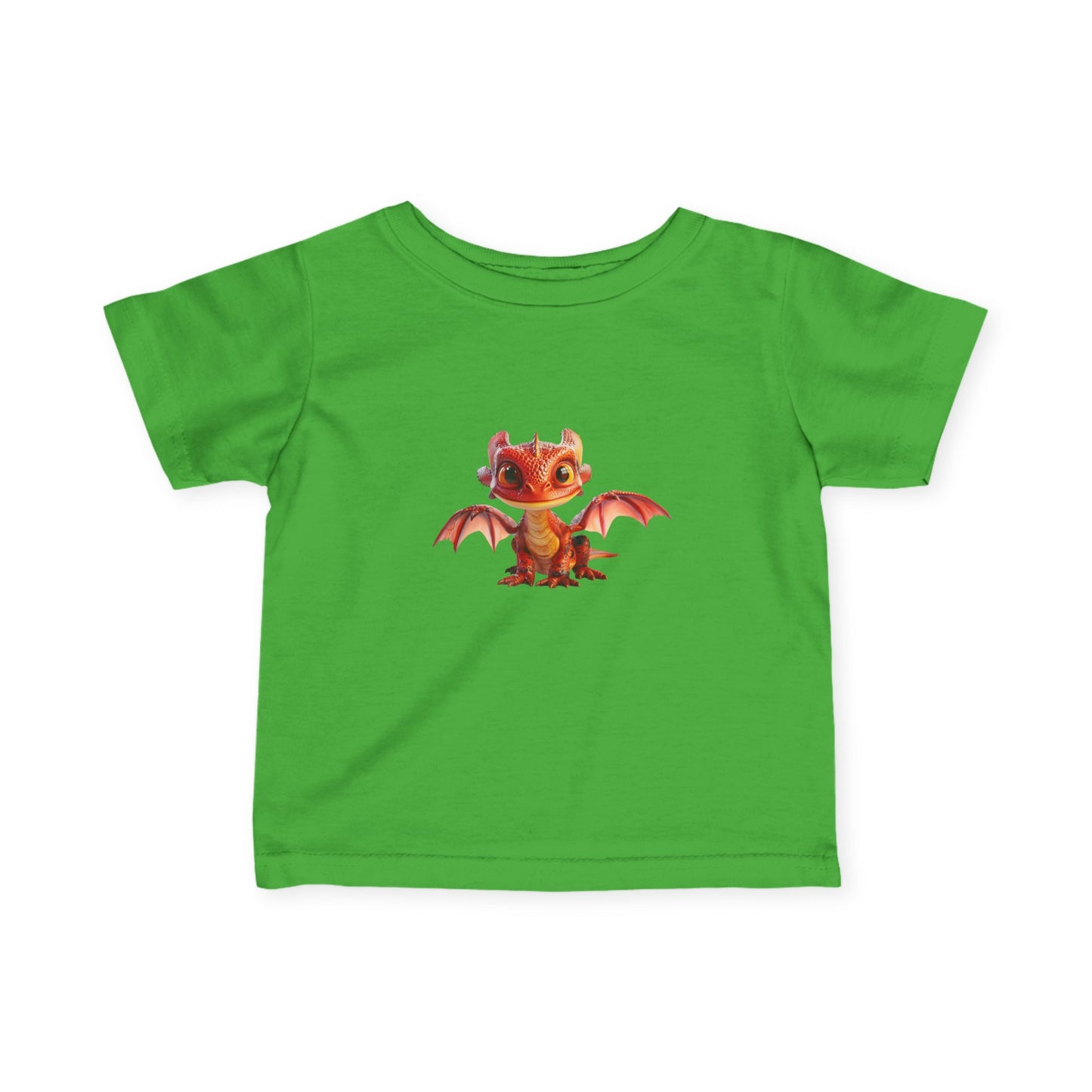 Adorable Red Dragon Infant Fine Jersey T-Shirt - Teeny Tiny Dragons