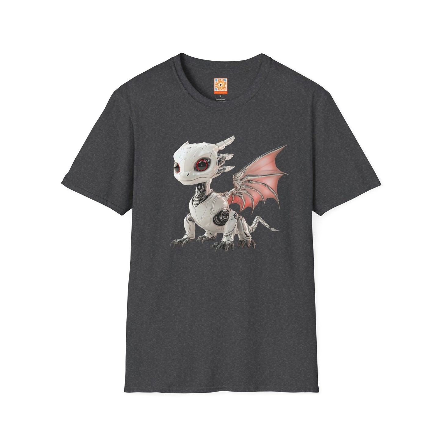 Blush Robot Dragon Adult T-Shirt - Teeny Tiny Dragons