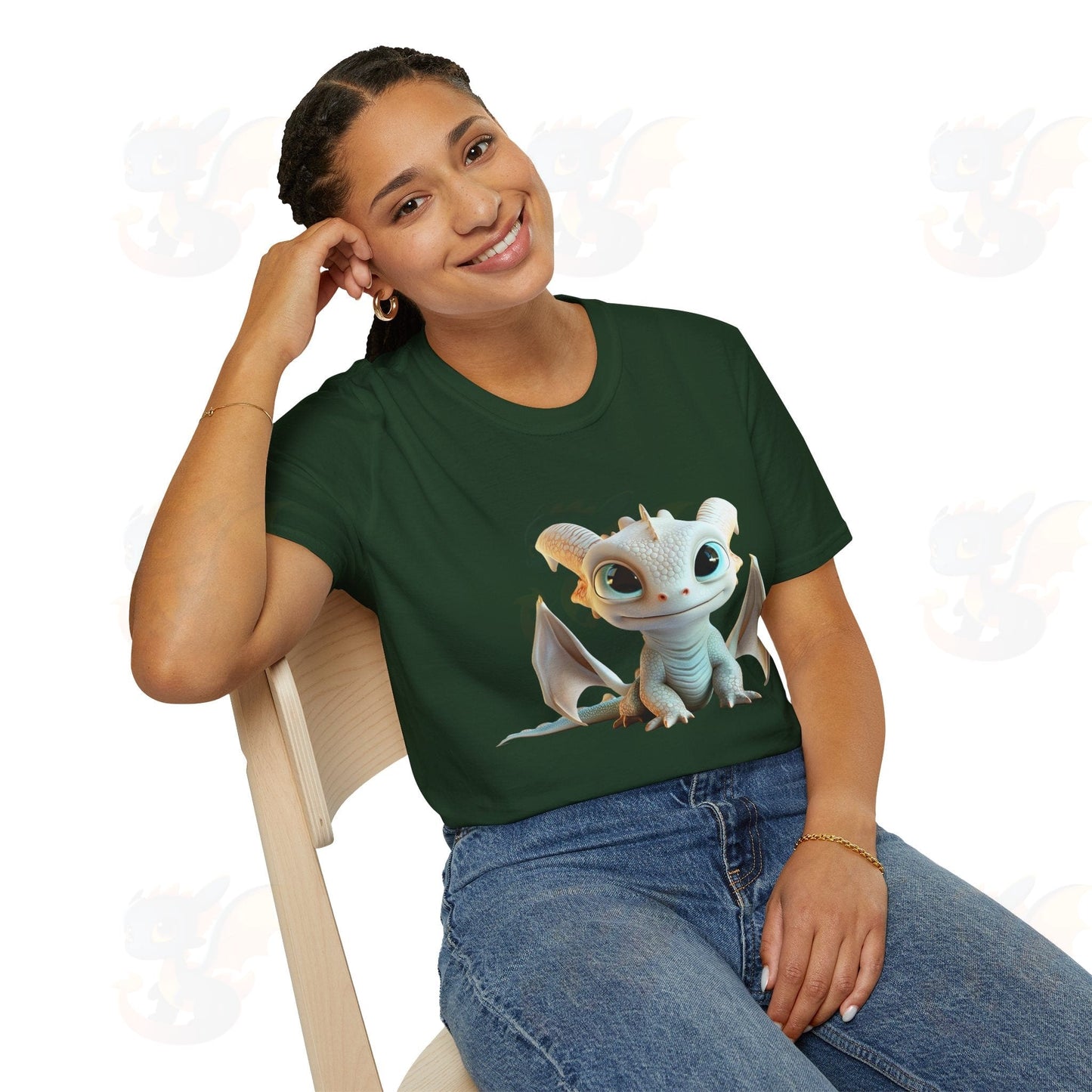 Cute Little Dragon - Unisex Softstyle T-Shirt