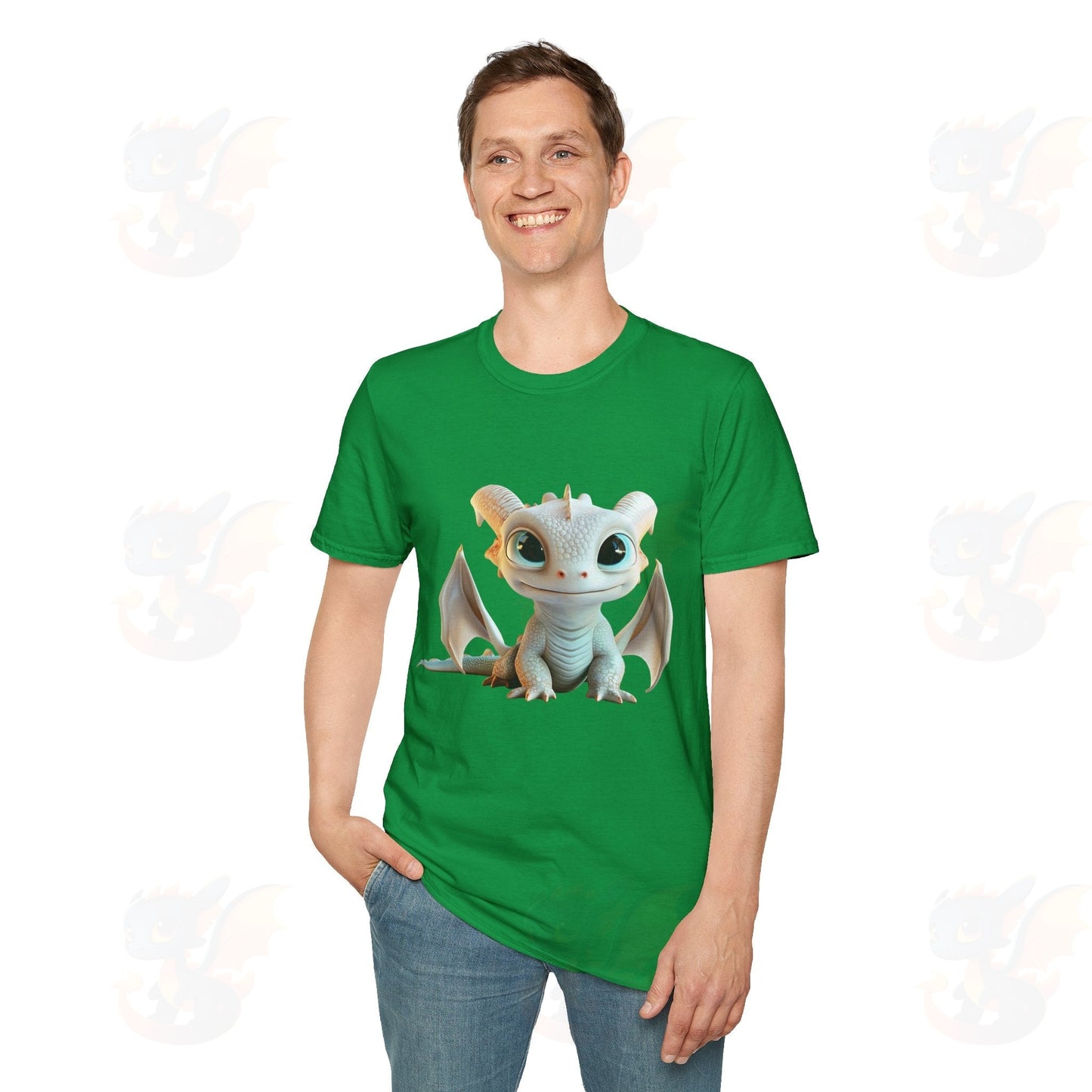 Cute Little Dragon - Unisex Softstyle T-Shirt