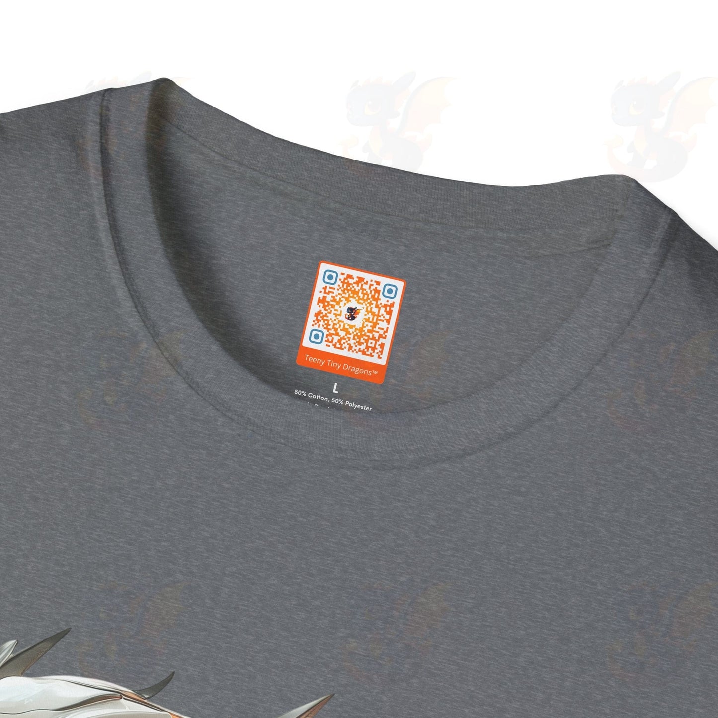 Adult Robot Dragon Design Unisex Softstyle T-Shirt