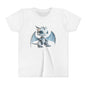 White Robot Dragon Kids Tee - Fun Adventure Design - Teeny Tiny Dragons