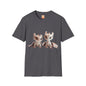 Twin Baby Dragons Adult Unisex Softstyle T-Shirt - Teeny Tiny Dragons