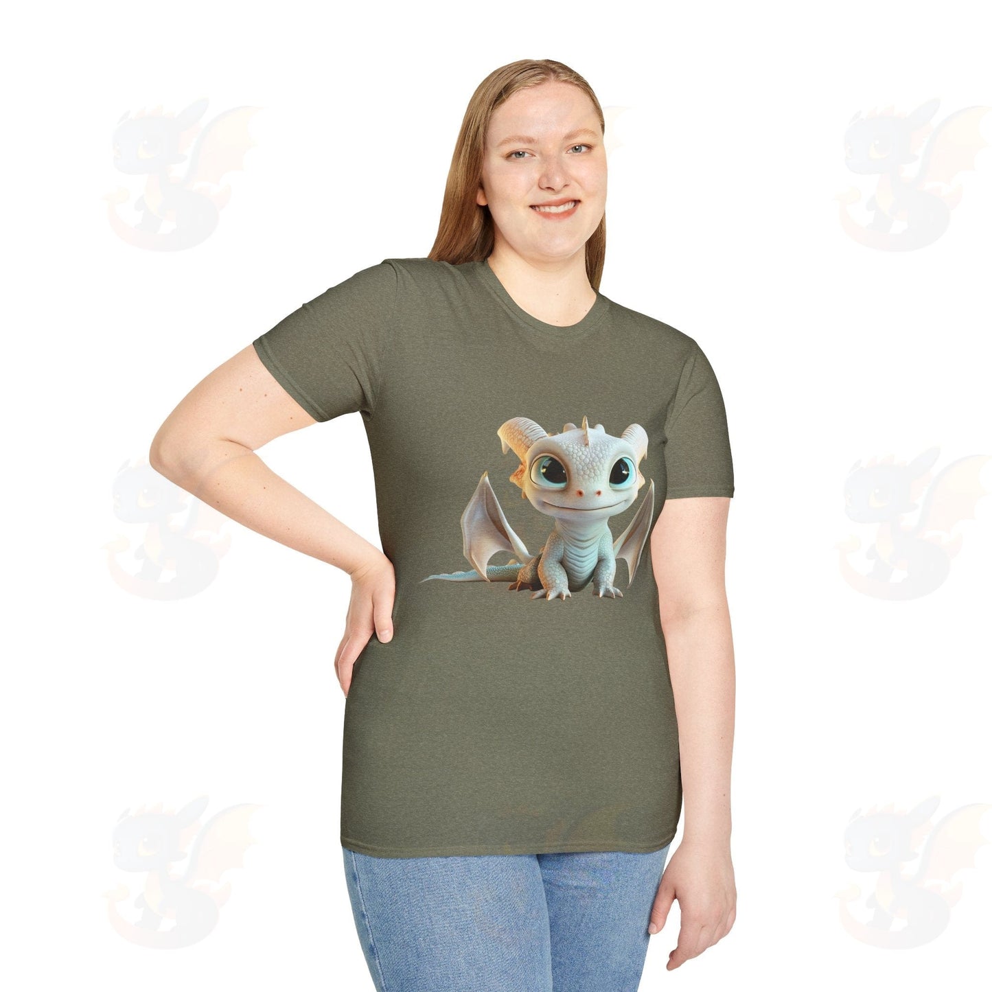 Cute Little Dragon - Unisex Softstyle T-Shirt