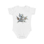 Short Sleeve Baby Bodysuit with an Adorable Baby Dragon