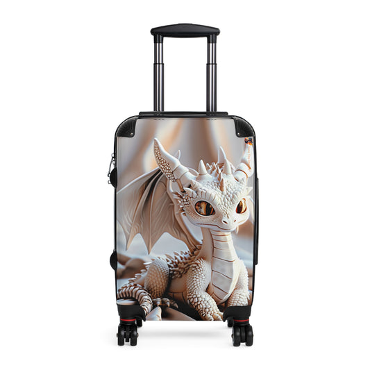 Gorgeous Little White Dragon Suitcase - Teeny Tiny Dragons