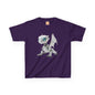 Blue Eyed Robot Dragon Heavy Cotton T-Shirt - Teeny Tiny Dragons