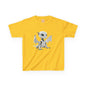 Cute White Robot Dragon Kids Heavy Cotton T-Shirt - Teeny Tiny Dragons