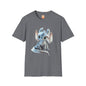 Gorgeous Little Blue Dragon Adult Unisex Softstyle T-Shirt - Teeny Tiny Dragons