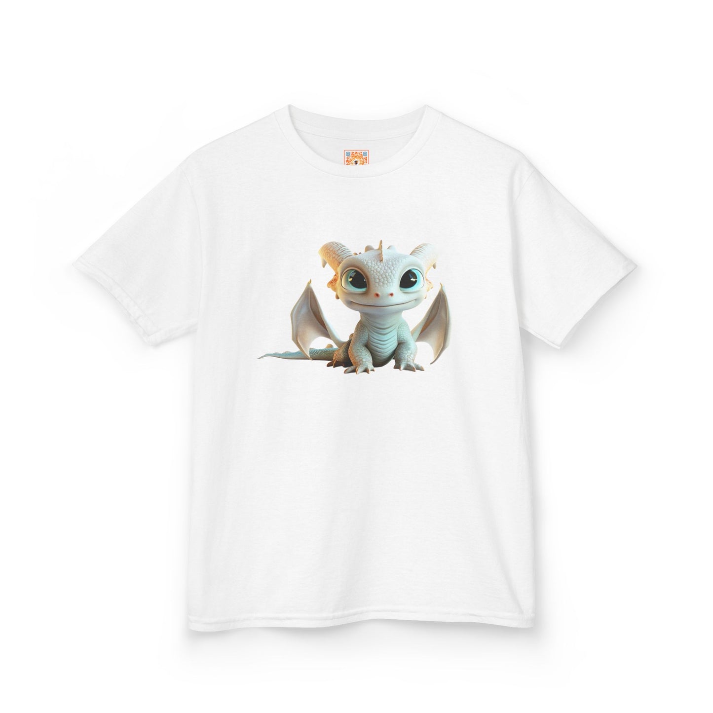 Very Cute Pale Dragon Kids Heavy Cotton T-Shirt - Teeny Tiny Dragons