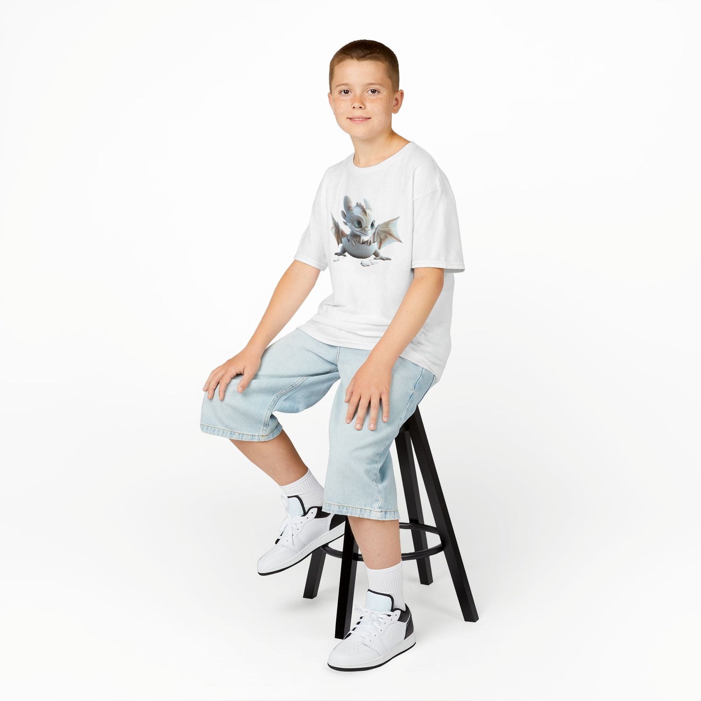 Baby Dragon Hatching Kids Heavy Cotton T-Shirt - Teeny Tiny Dragons