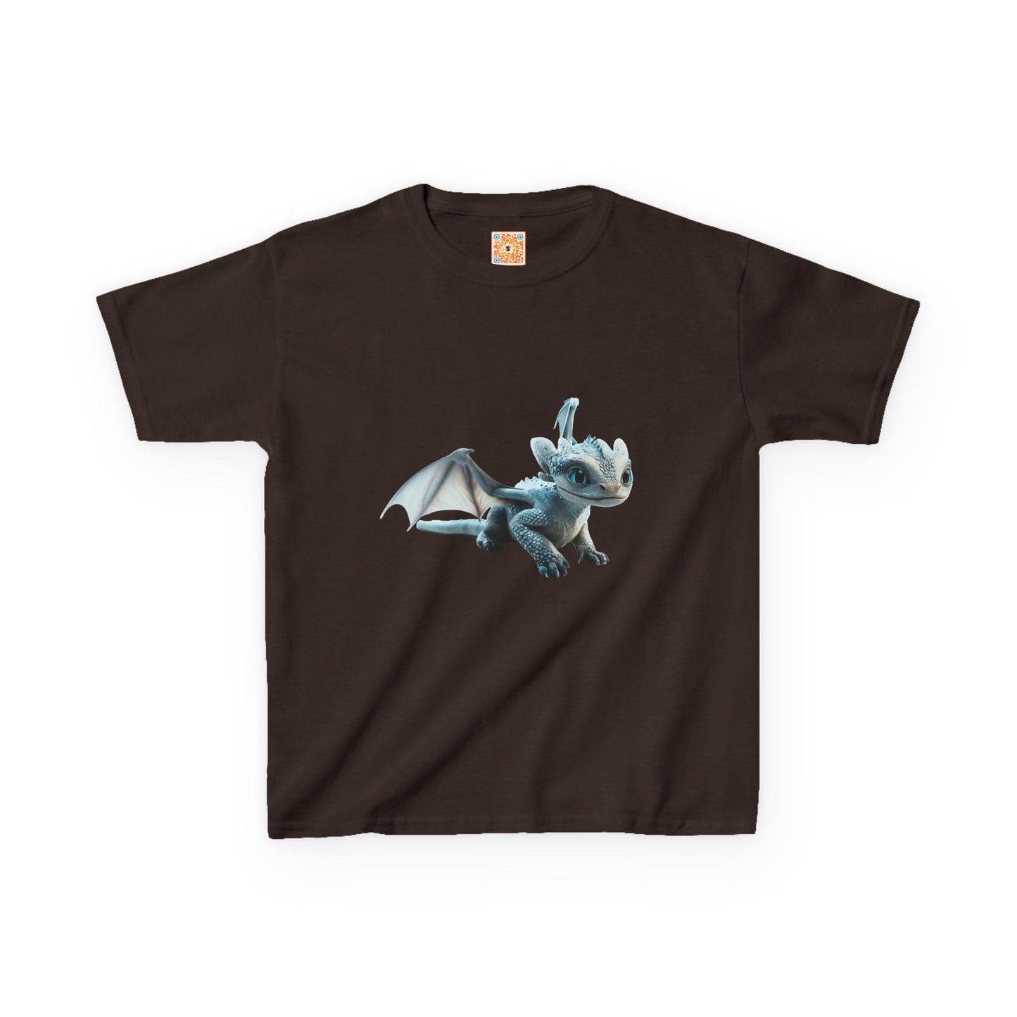 Flying White Dragon Kids Heavy Cotton T-Shirt - Teeny Tiny Dragons