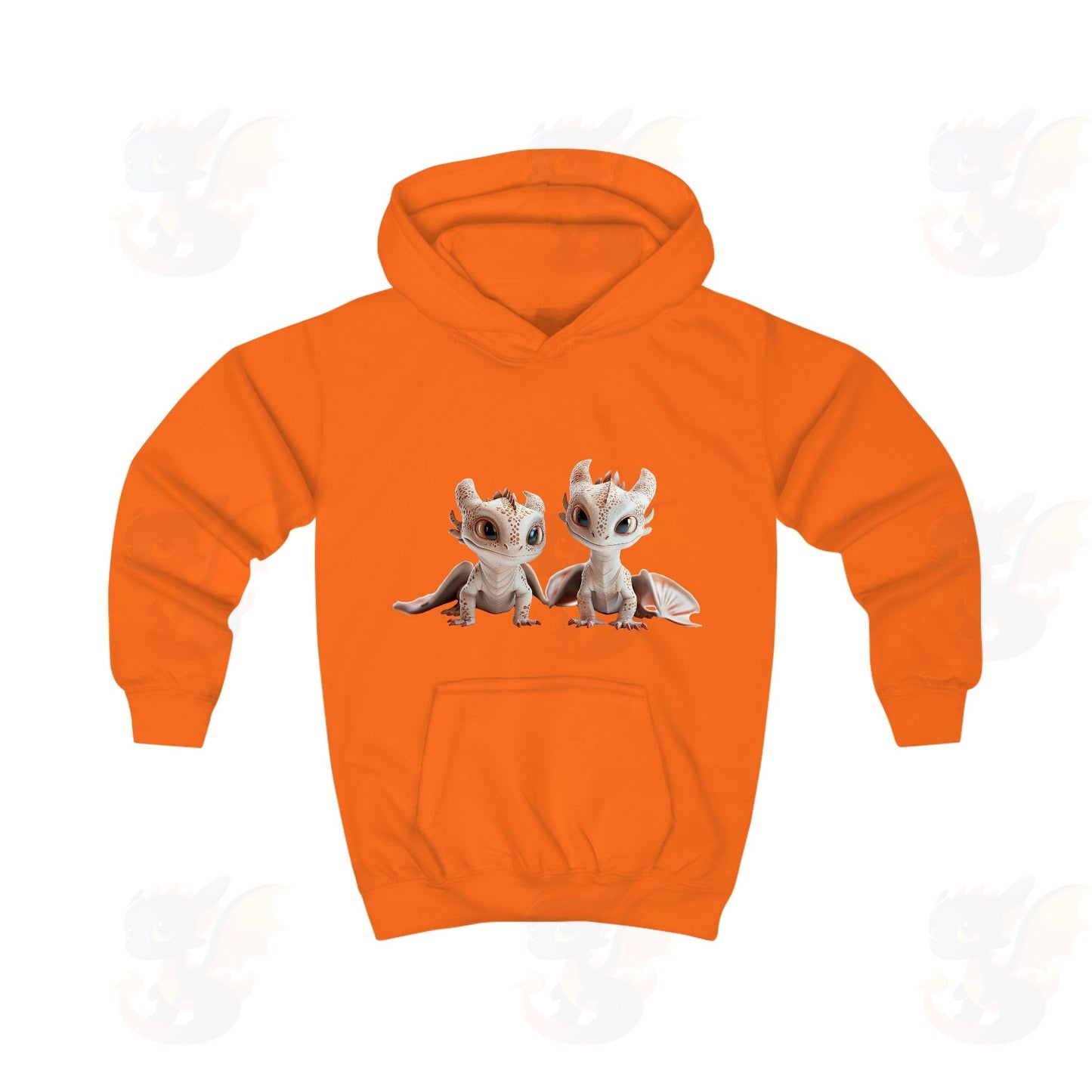 2 Adorable Little Dragons - Kids Hoodie