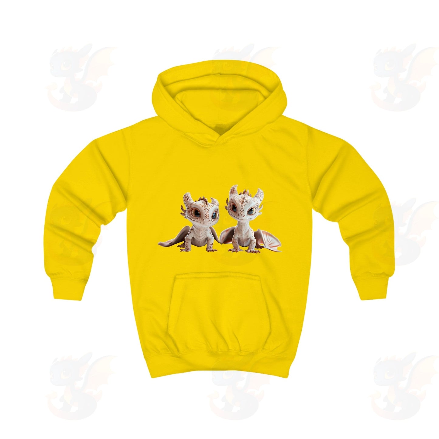 2 Adorable Little Dragons - Kids Hoodie