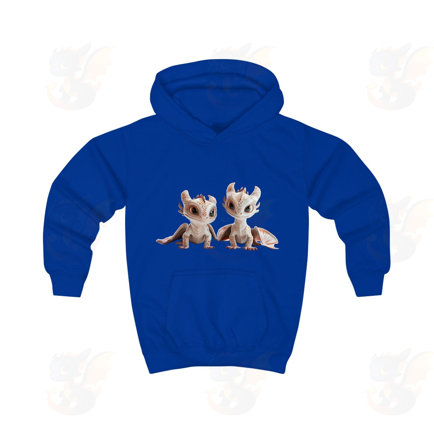 2 Adorable Little Dragons - Kids Hoodie