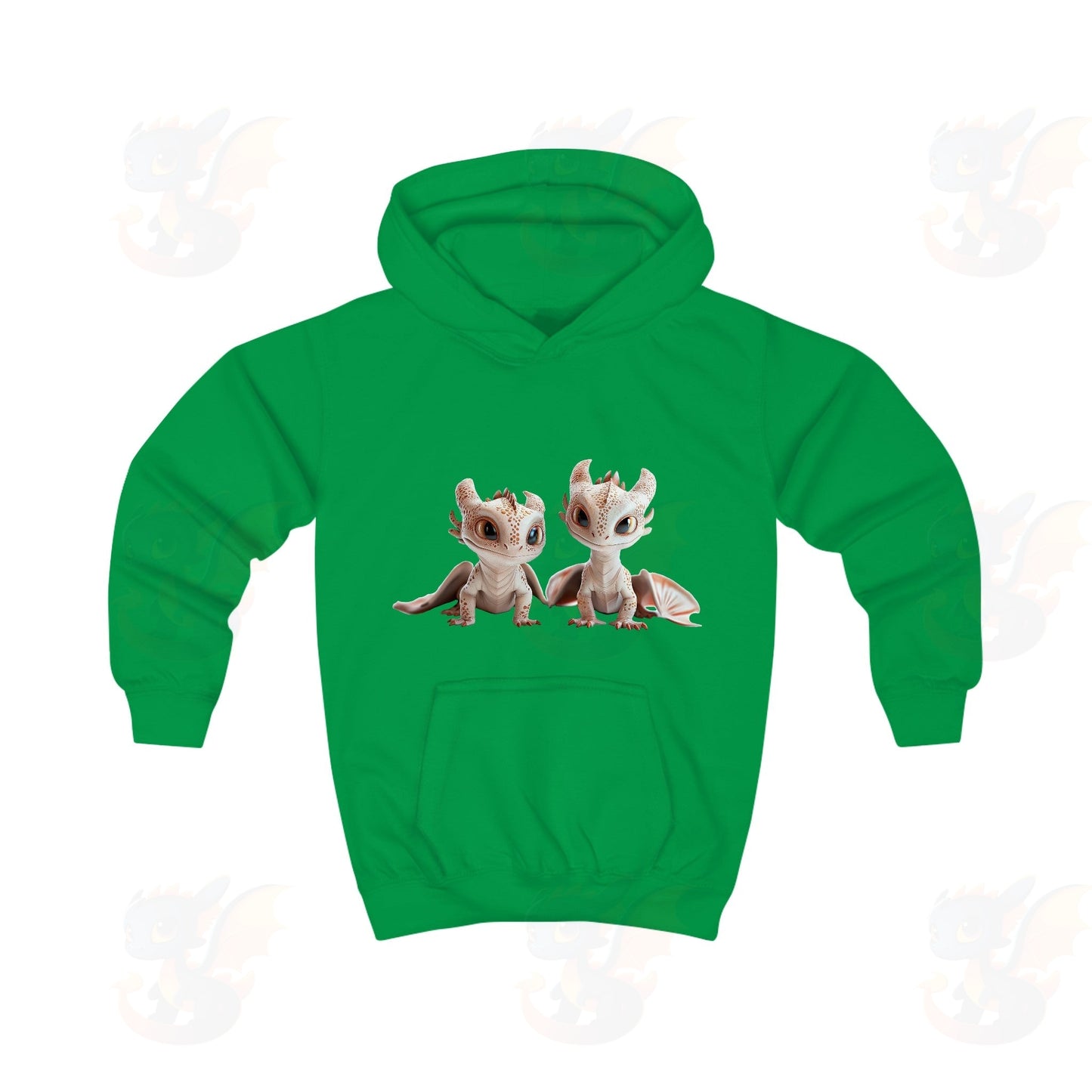 2 Adorable Little Dragons - Kids Hoodie