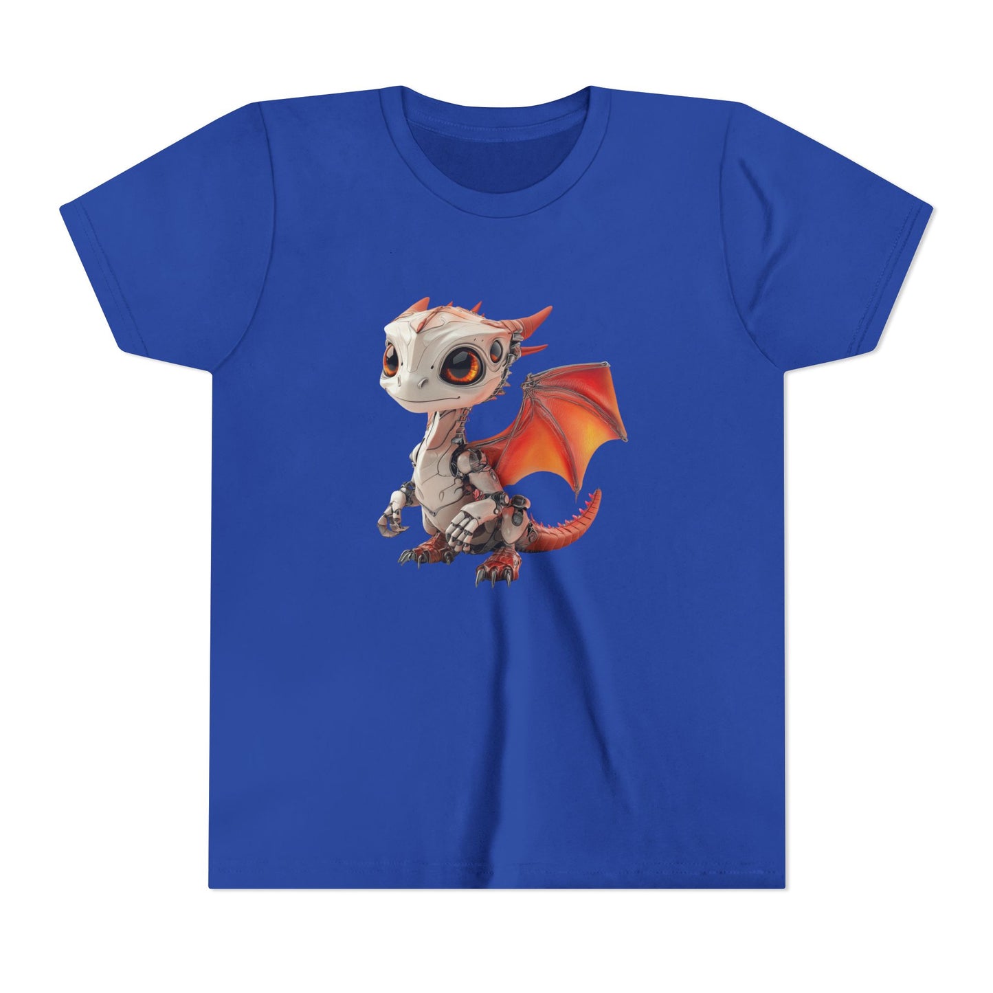 Very Cute Robot Dragon - Youth Short Sleeve T-Shirt - Teeny Tiny Dragons