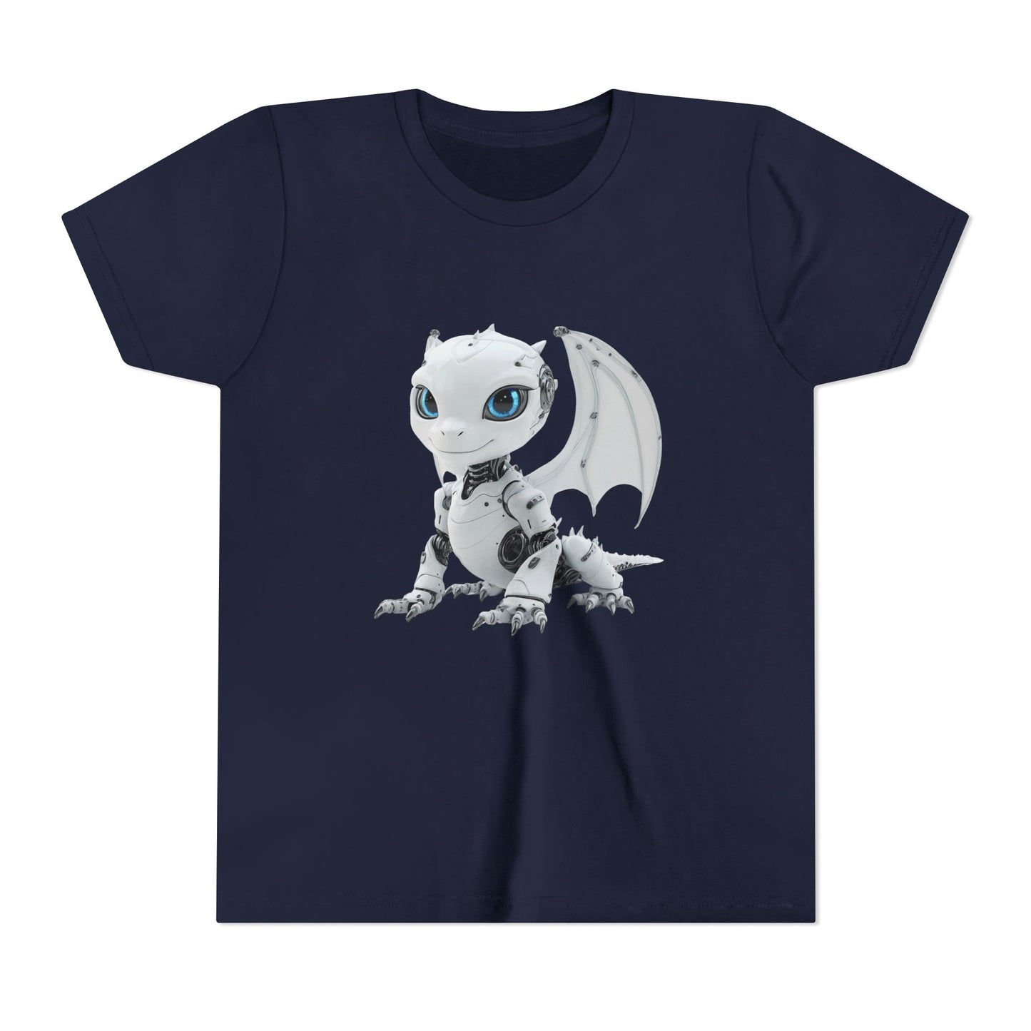 Beautiful Looking Robot Dragon - Youth Short Sleeve T-Shirt - Teeny Tiny Dragons
