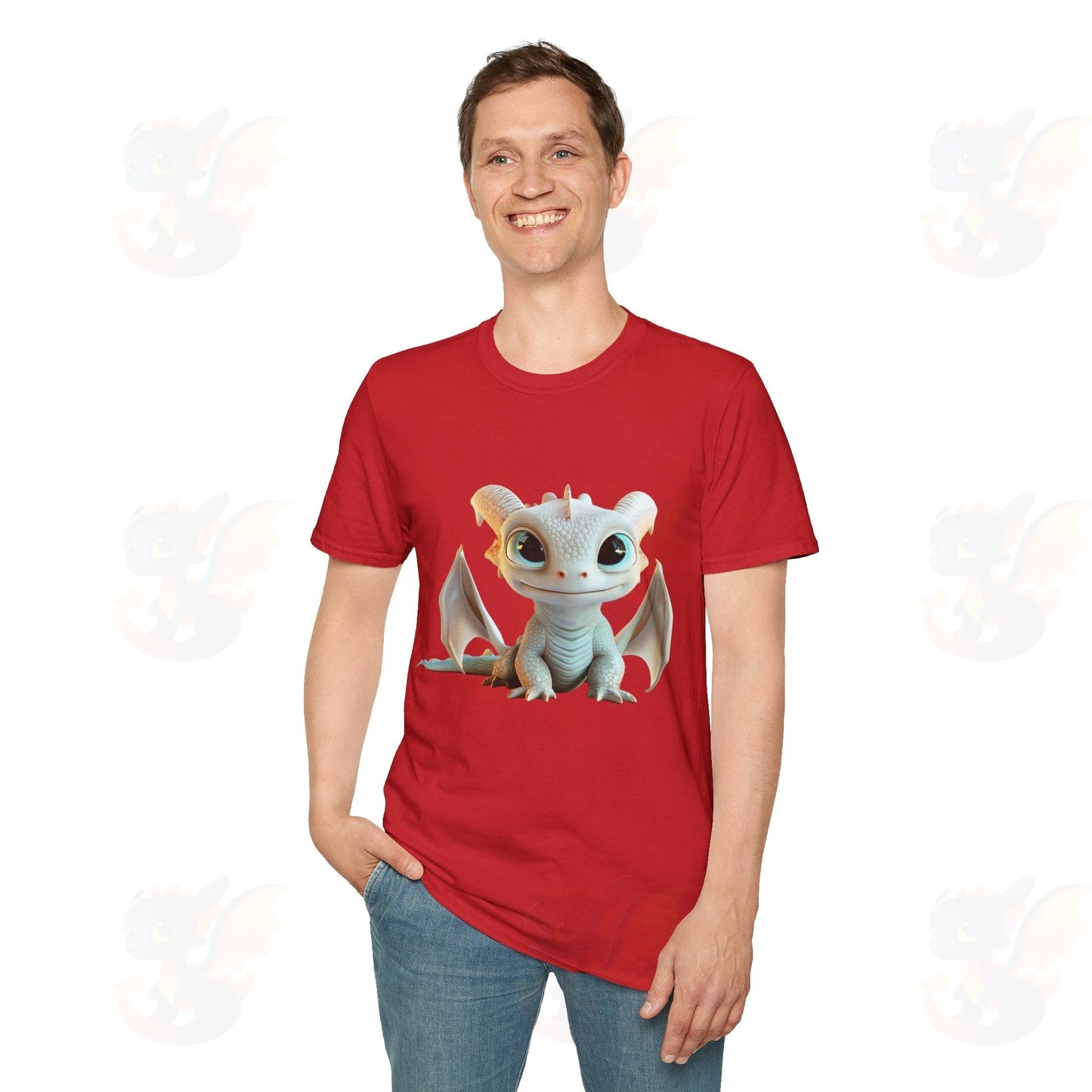 Cute Little Dragon - Unisex Softstyle T-Shirt