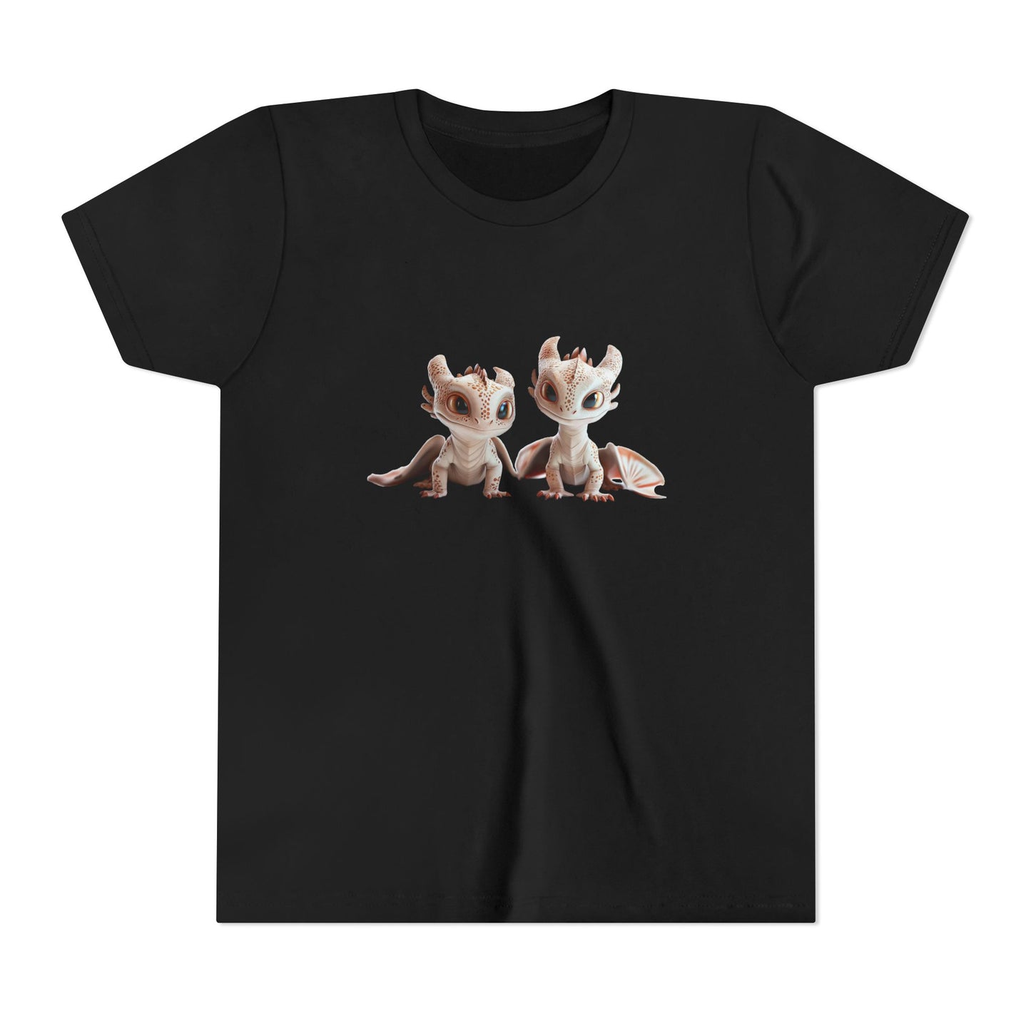 2 Adorable Baby Dragons - Youth Short Sleeve T-Shirt - Teeny Tiny Dragons
