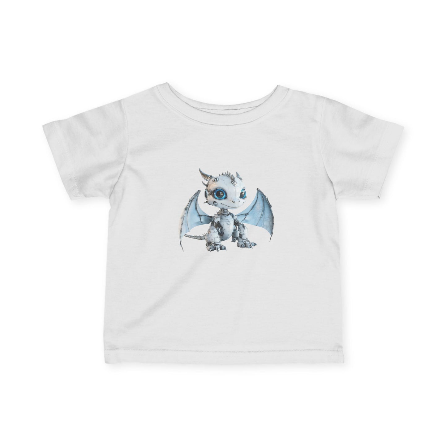 Blue Robot Dragon Infant Fine Jersey T-Shirt - Teeny Tiny Dragons