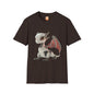 Sitting Robot Dragon Adult Unisex Softstyle T-Shirt - Teeny Tiny Dragons