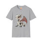 Sitting Robot Dragon Adult Unisex Softstyle T-Shirt - Teeny Tiny Dragons