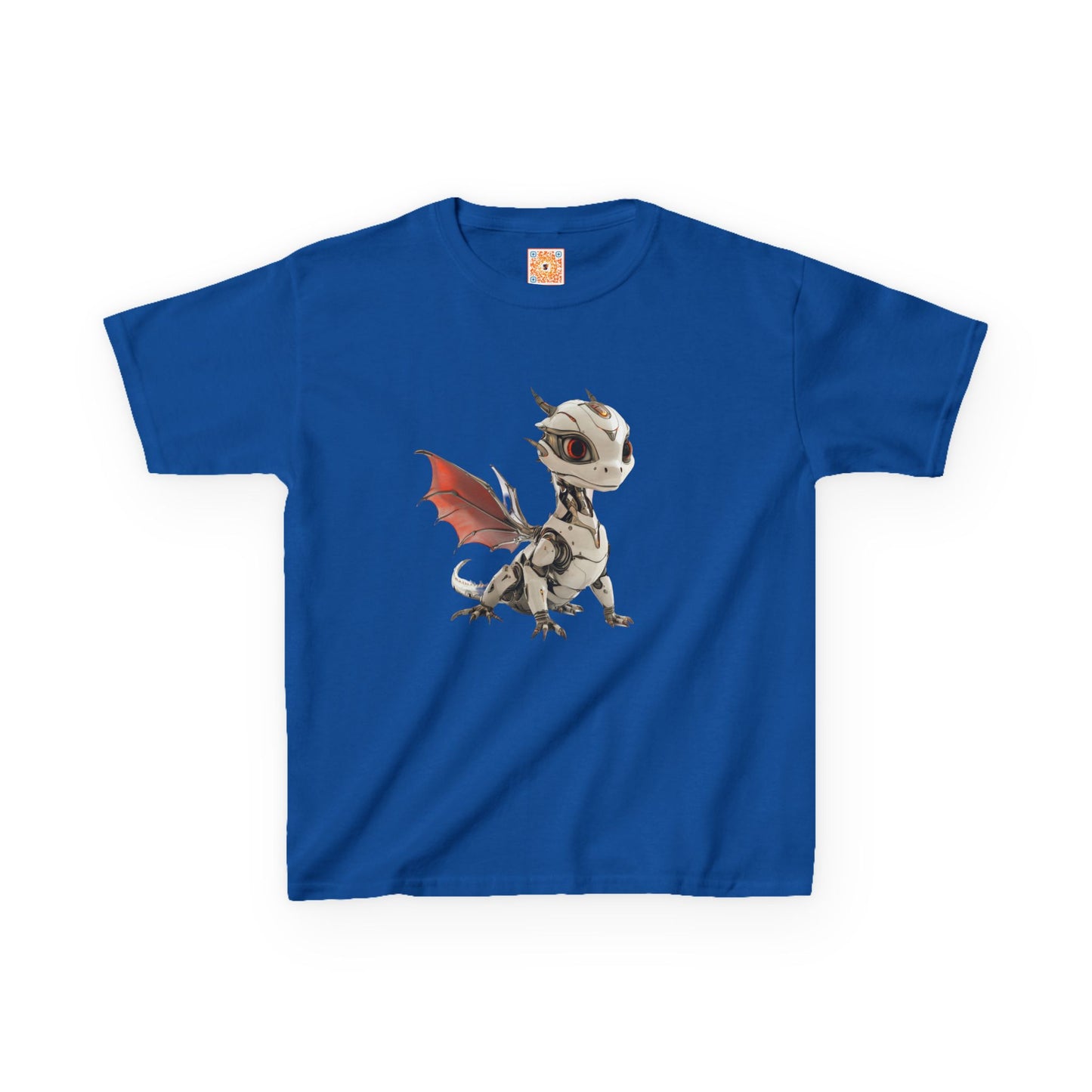 Amber Robot Dragon Heavy Cotton T-Shirt - Teeny Tiny Dragons