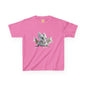 Silver Crystal Dragon Kids Heavy Cotton T-Shirt