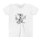 White Robot Dragon - Youth Short Sleeve T-Shirt - Teeny Tiny Dragons