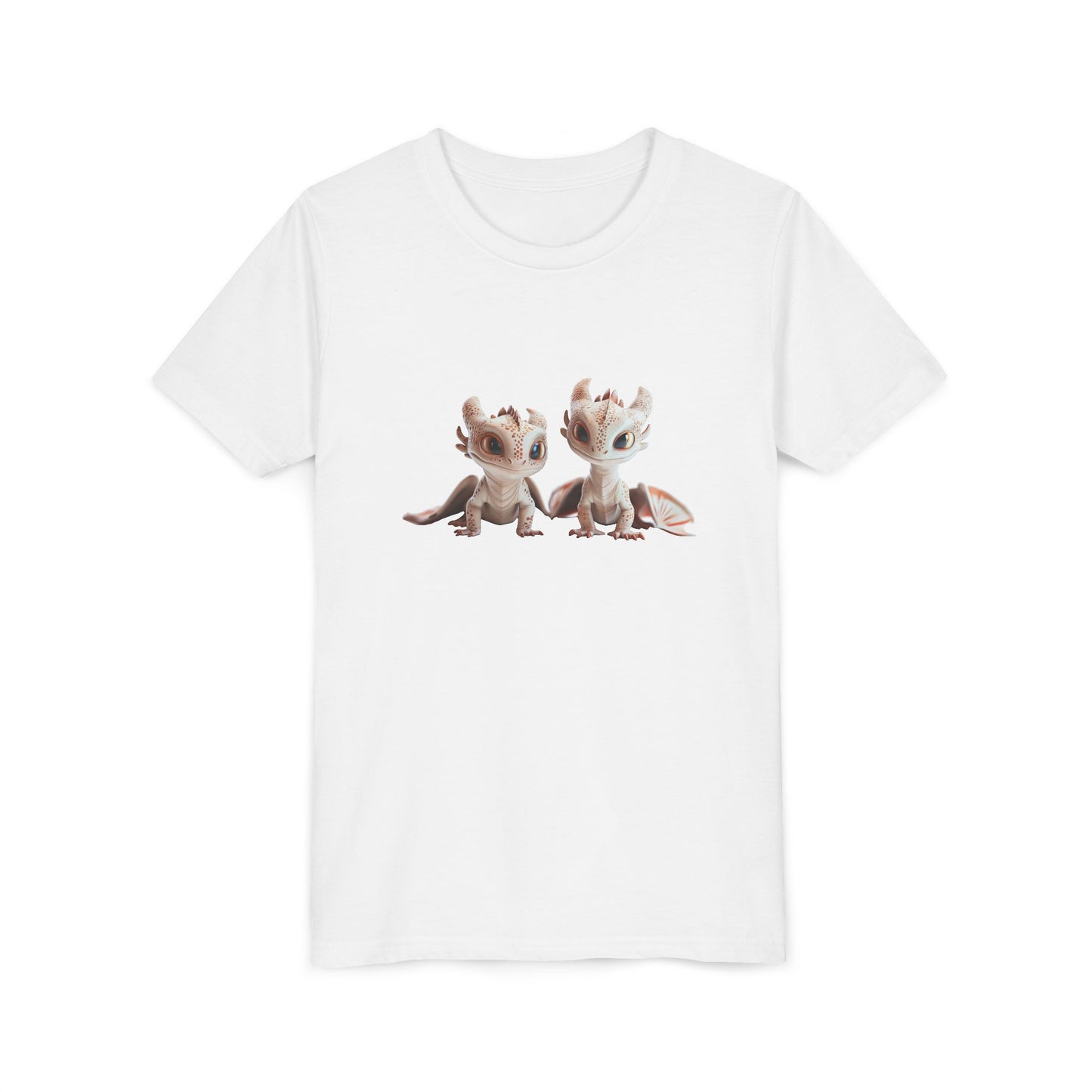2 Adorable Baby Dragons - Youth Short Sleeve T-Shirt - Teeny Tiny Dragons