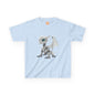 Little White Robot Dragon Kids Heavy Cotton T-Shirt - Teeny Tiny Dragons