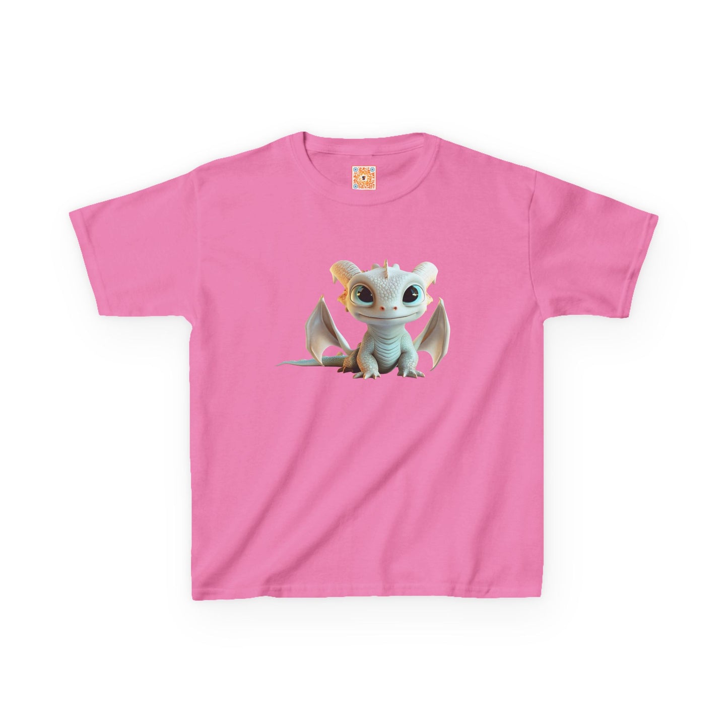 Very Cute Pale Dragon Kids Heavy Cotton T-Shirt - Teeny Tiny Dragons