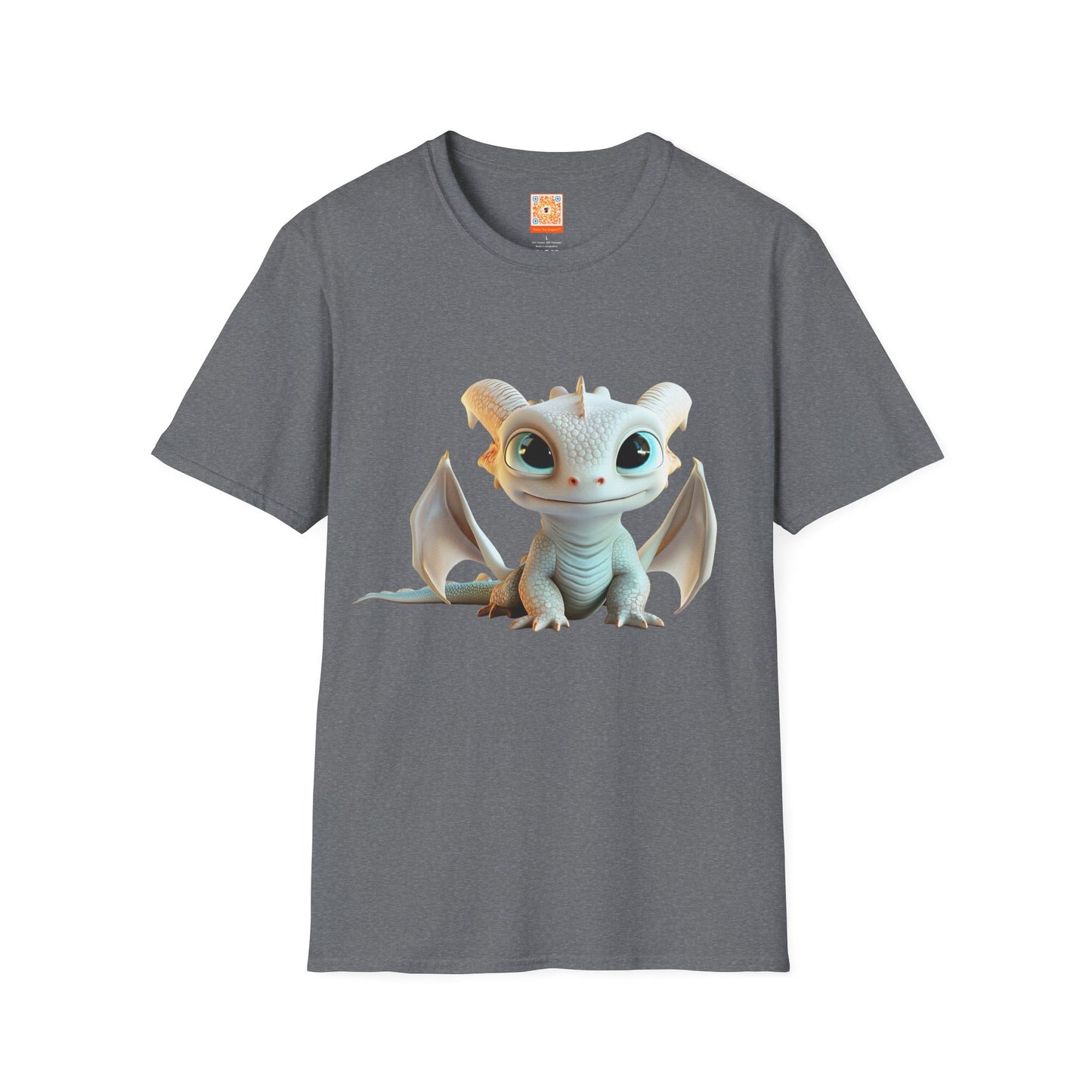 Cute Little Dragon Adult Unisex Softstyle T-Shirt - Teeny Tiny Dragons