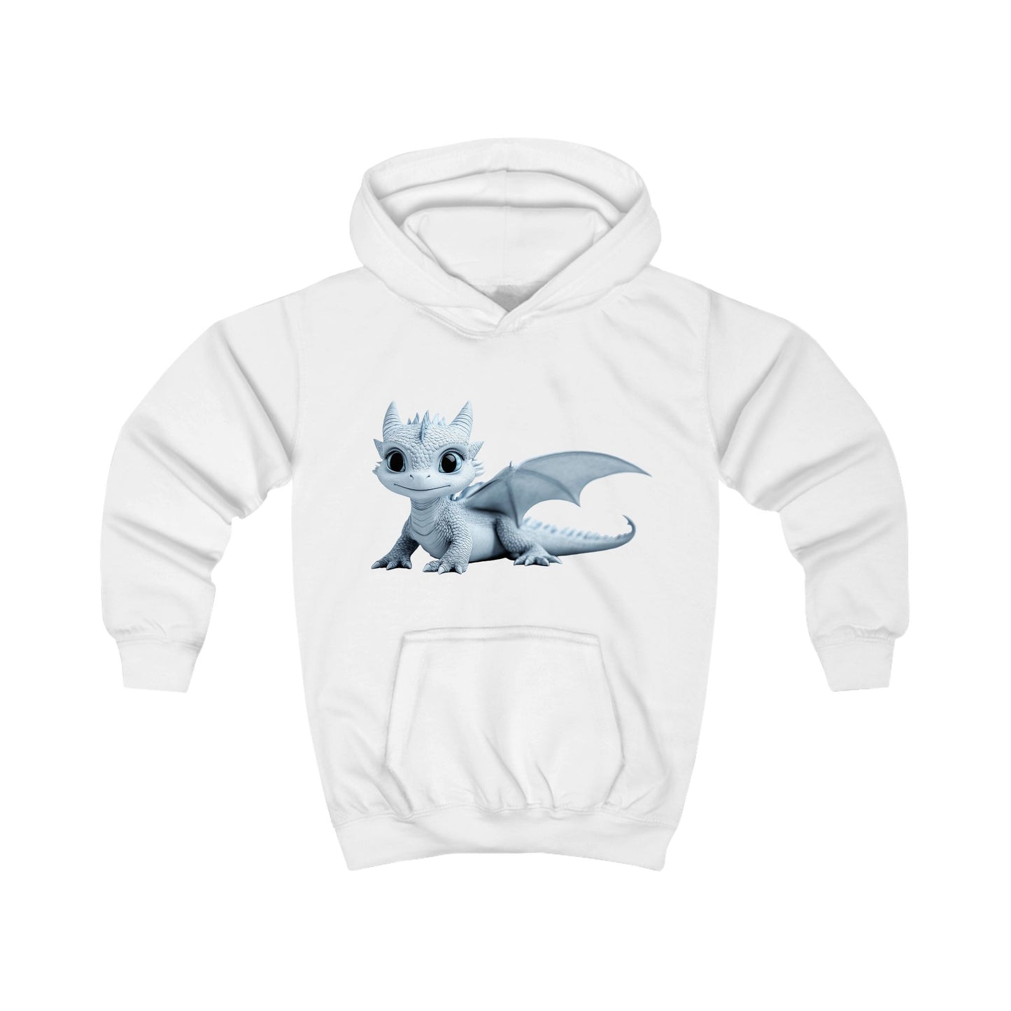 Little Blue Baby Dragon Kids Hoodie | Teeny Tiny Dragons