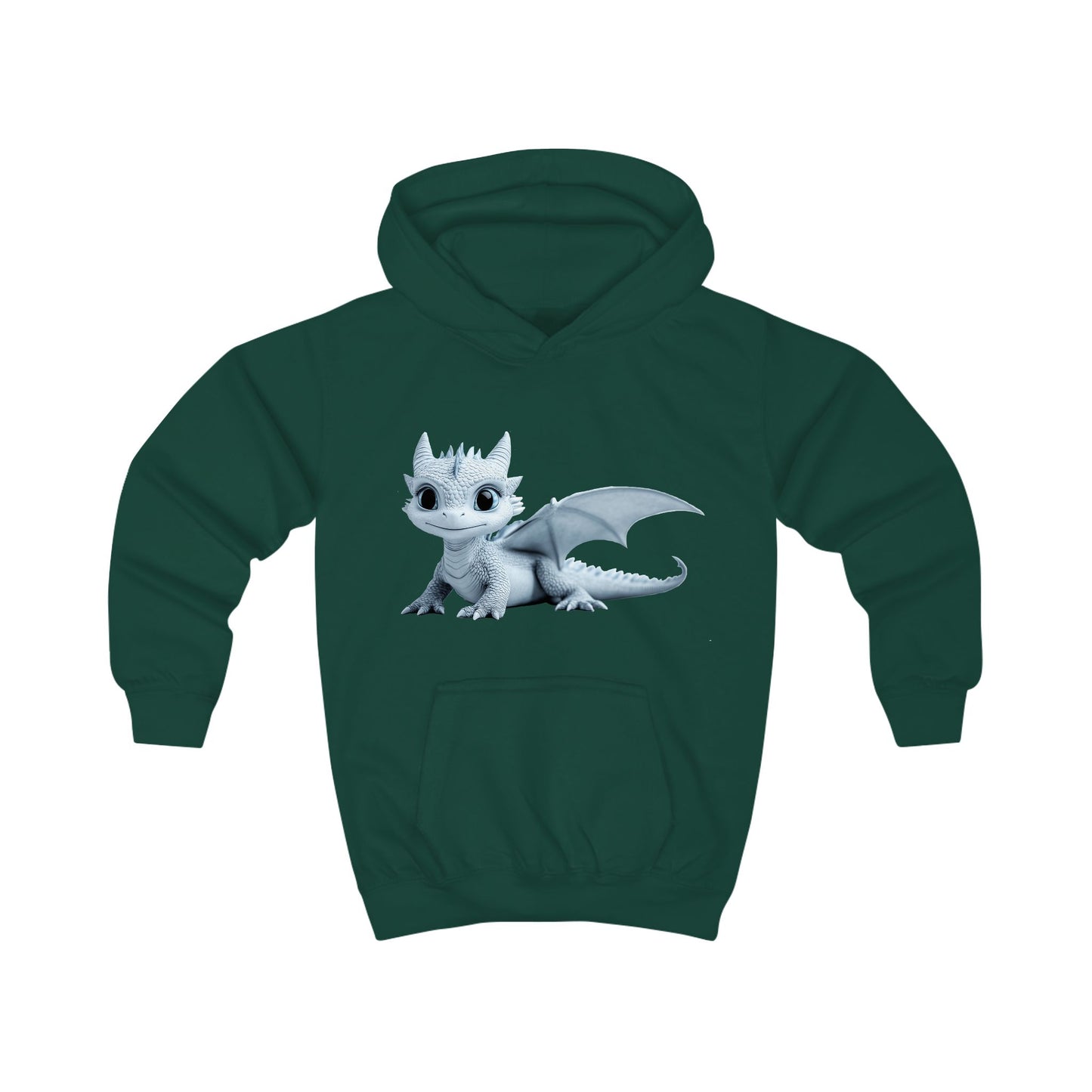 Little Blue Baby Dragon Kids Hoodie | Teeny Tiny Dragons