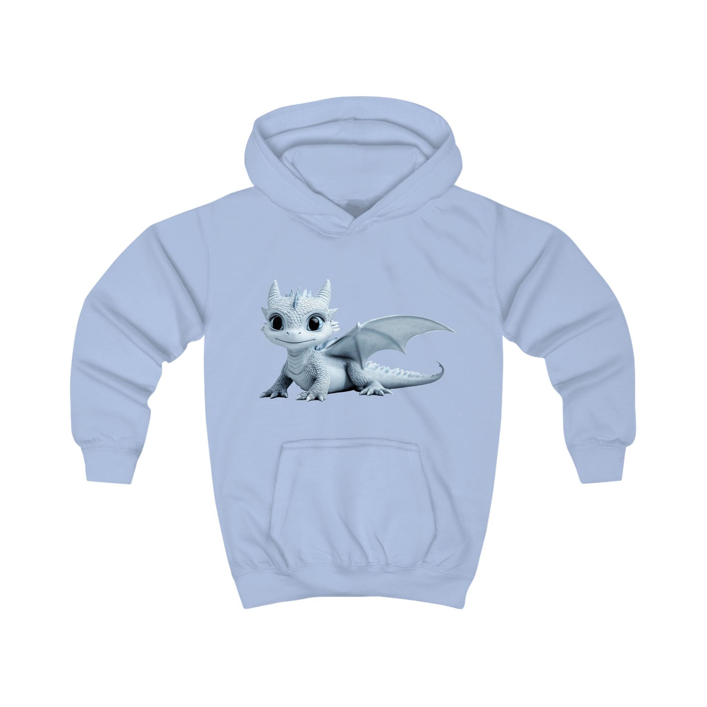 Little Blue Baby Dragon Kids Hoodie | Teeny Tiny Dragons