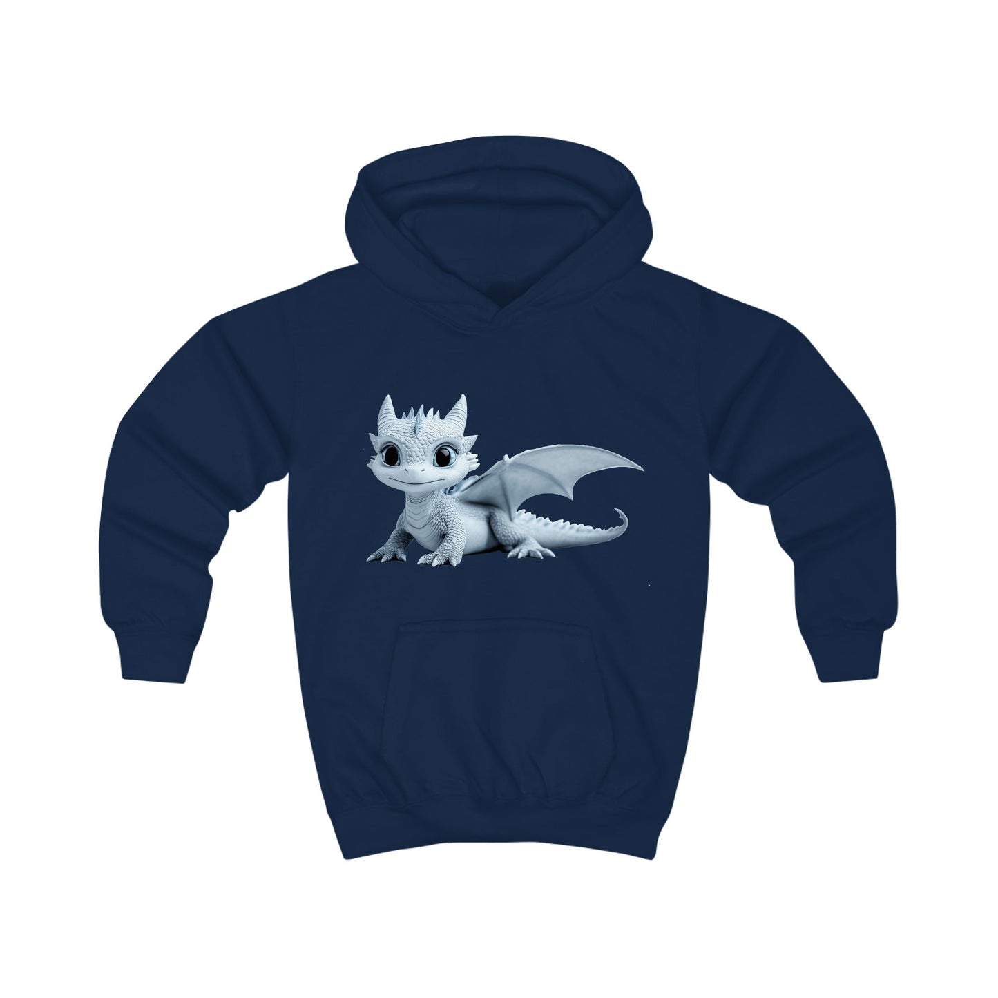 Little Blue Baby Dragon Kids Hoodie | Teeny Tiny Dragons
