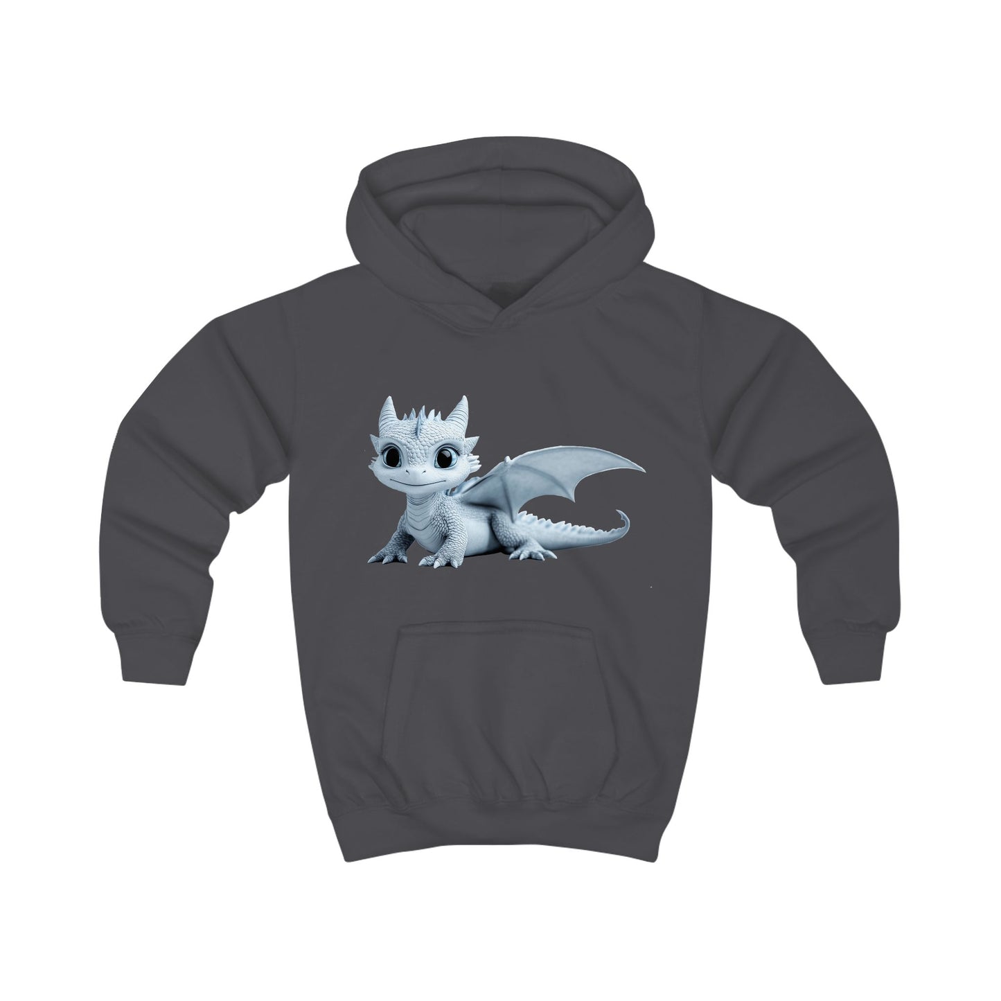 Little Blue Baby Dragon Kids Hoodie | Teeny Tiny Dragons